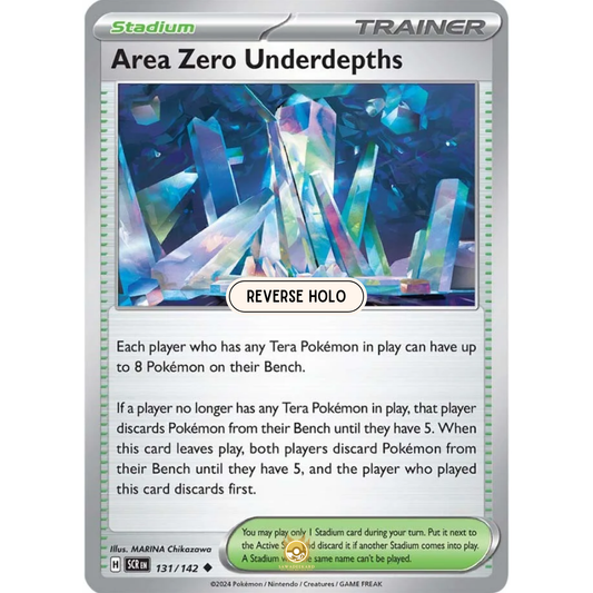 [ENG] Pokemon SV07 Stellar Crown: 131/142 Area Zero Underdepths [Stadium] [U - Uncommon] (Reverse Holo)