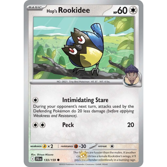 [ENG] Pokemon SV09 Journey Together: 133/159 Hop's Rookidee [Colorless] [C - Common] (Non-foil)