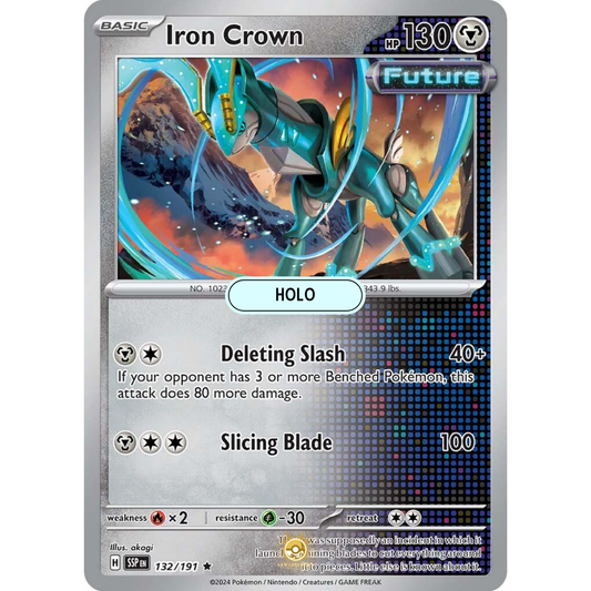 [ENG] Pokemon SV08 Surging Sparks: 132/191 Iron Crown [Metal] [R - Rare] (Foil)