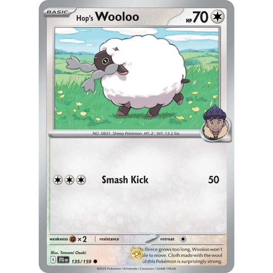 [ENG] Pokemon SV09 Journey Together: 135/159 Hop's Wooloo [Colorless] [C - Common] (Non-foil)