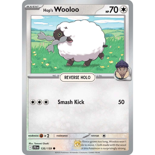 [ENG] Pokemon SV09 Journey Together: 135/159 Hop's Wooloo [Colorless] [C - Common] (Reverse Holo)