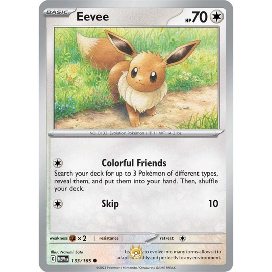 [ENG]	SV3.5	151:	133/165	Eevee		C	(Non-Foil)