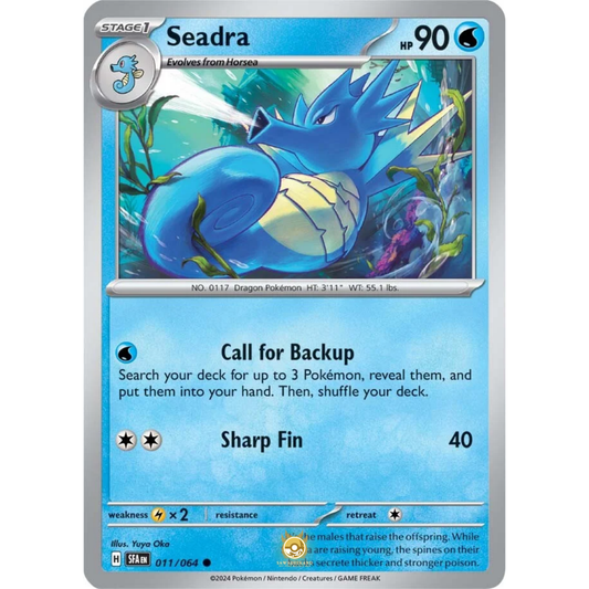 [ENG] Pokemon SV6.5 Shrouded Fable: 011/064 Seadra [Water] [C - Common] (Non-foil)