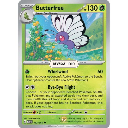 [ENG]	SV3.5	151:	012/165	Butterfree	U	(Reverse Holo)