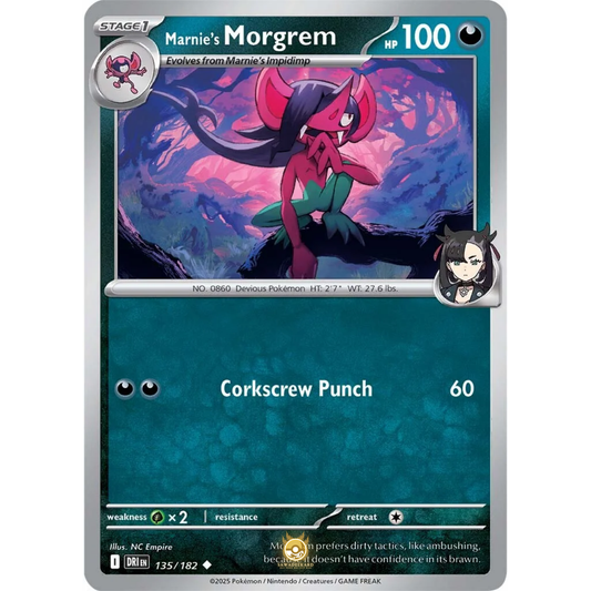 [ENG] Pokemon SV10 Destined Rivals: 135/182 Marnie's Morgrem [Darkness] [U - Uncommon] (Non-foil)
