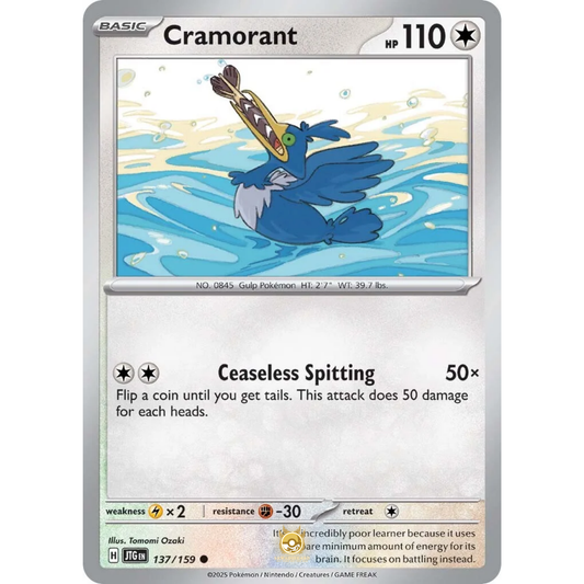 [ENG] Pokemon SV09 Journey Together: 137/159 Cramorant [Colorless] [C - Common] (Non-foil)