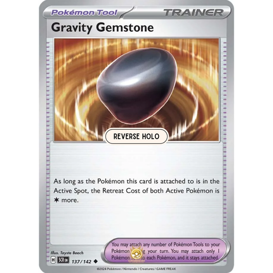 [ENG] Pokemon SV07 Stellar Crown: 137/142 Gravity Gemstone [Pokemon Tool] [U - Uncommon] (Reverse Holo)