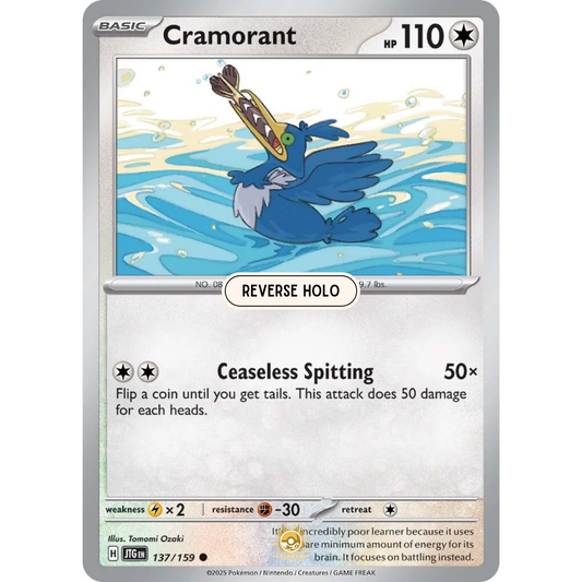 [ENG] Pokemon SV09 Journey Together: 137/159 Cramorant [Colorless] [C - Common] (Reverse Holo)