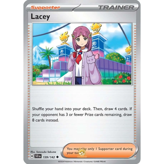 [ENG] Pokemon SV07 Stellar Crown: 139/142 Lacey [Support] [U - Uncommon] (Non-foil)