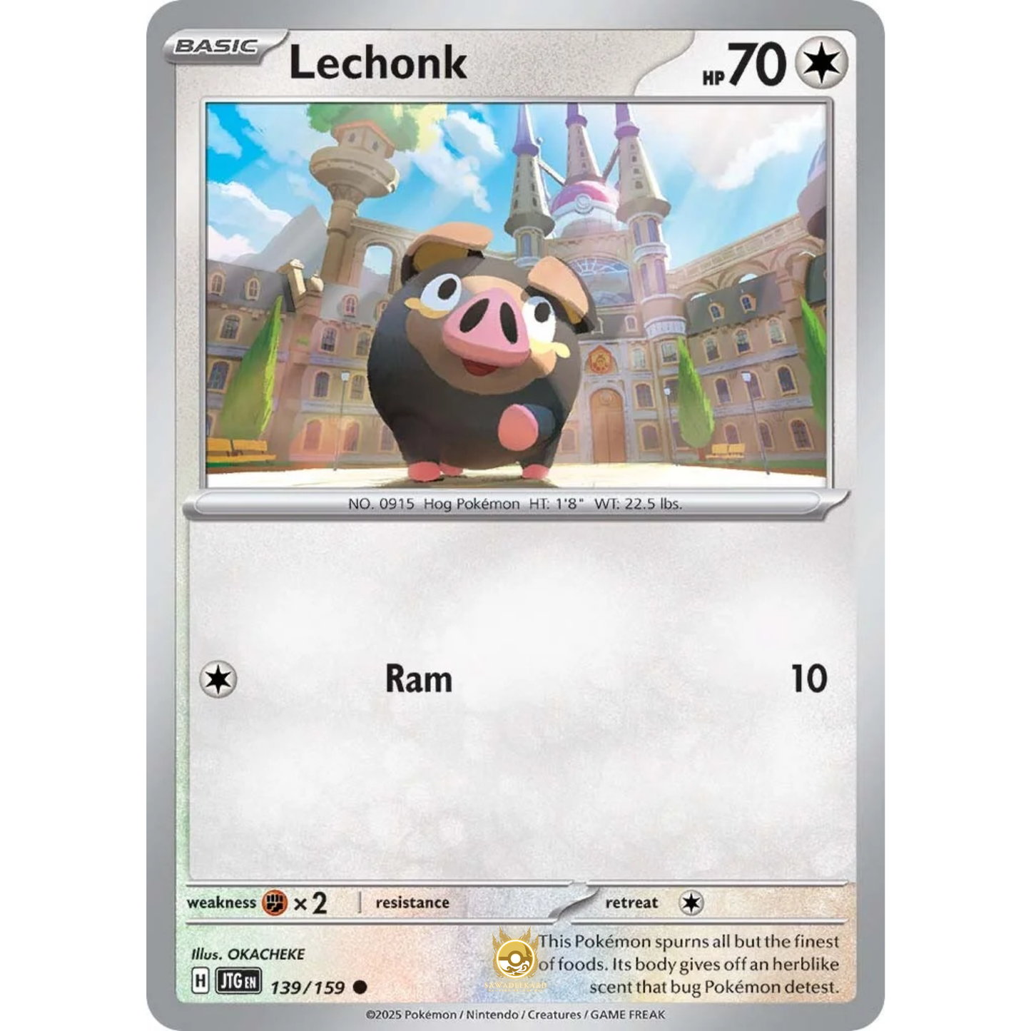 [ENG] Pokemon SV09 Journey Together: 139/159 Lechonk [Colorless] [C - Common] (Non-foil)
