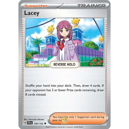 [ENG] Pokemon SV07 Stellar Crown: 139/142 Lacey [Support] [U - Uncommon] (Reverse Holo)