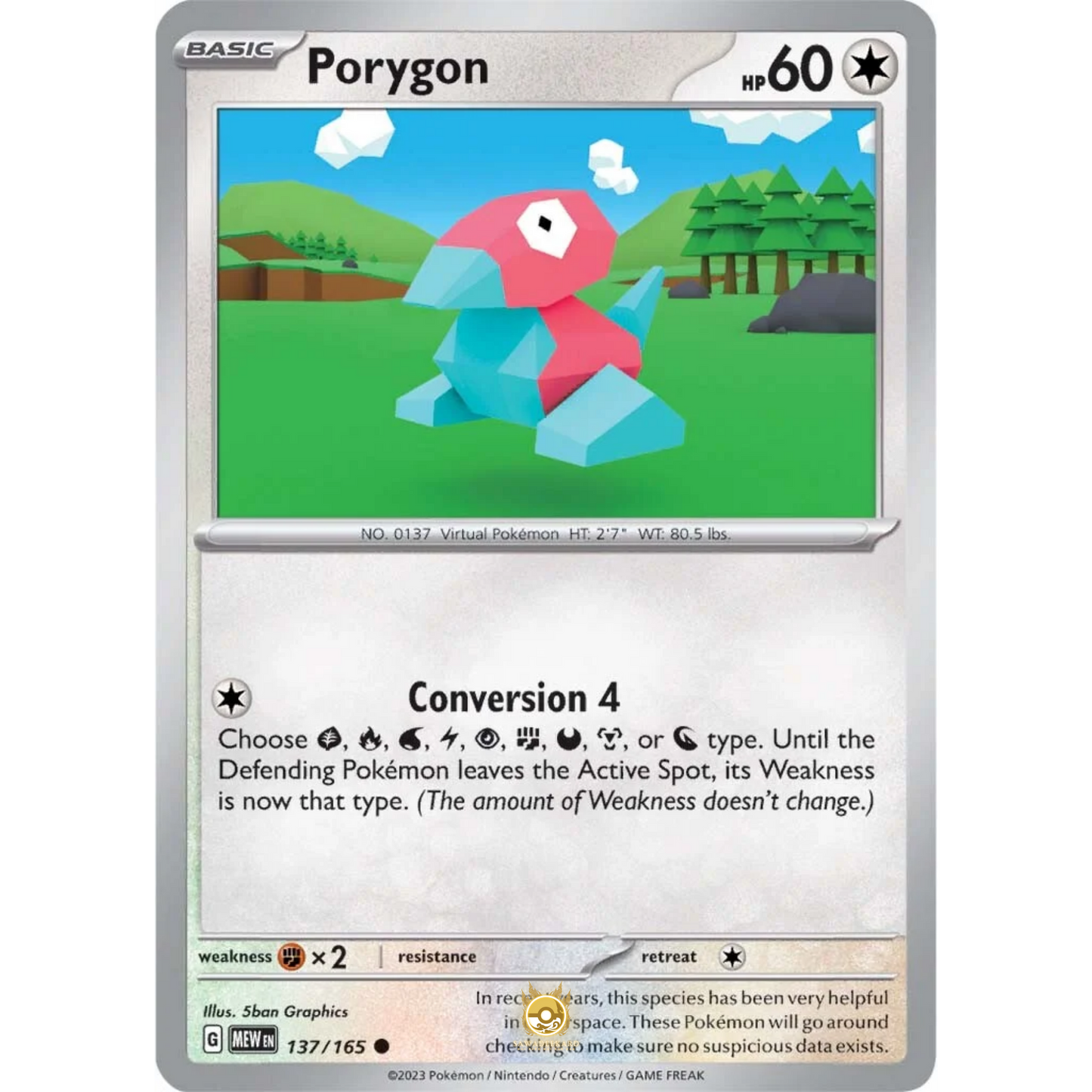 [ENG]	SV3.5	151:	137/165	Porygon	C	(Non-Foil)