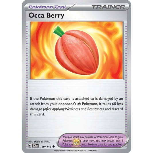 [ENG] Pokemon SV07 Stellar Crown: 140/142 Occa Berry [Pokemon Tool] [U - Uncommon] (Non-foil)