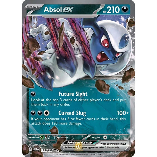 [ENG]	SV03	Obsidian Flames:	135/197	Absol ex	RR	(Foil)