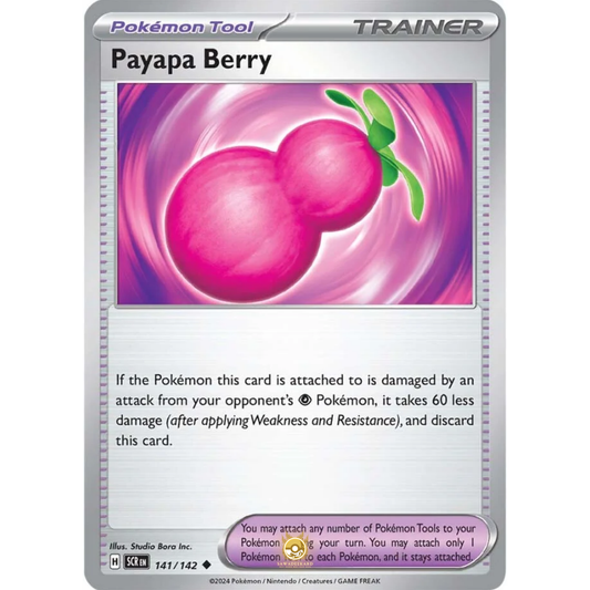 [ENG] Pokemon SV07 Stellar Crown: 141/142 Payapa Berry [Pokemon Tool] [U - Uncommon] (Non-foil)