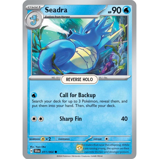 [ENG] Pokemon SV6.5 Shrouded Fable: 011/064 Seadra [Water] [C - Common] (Reverse Holo)