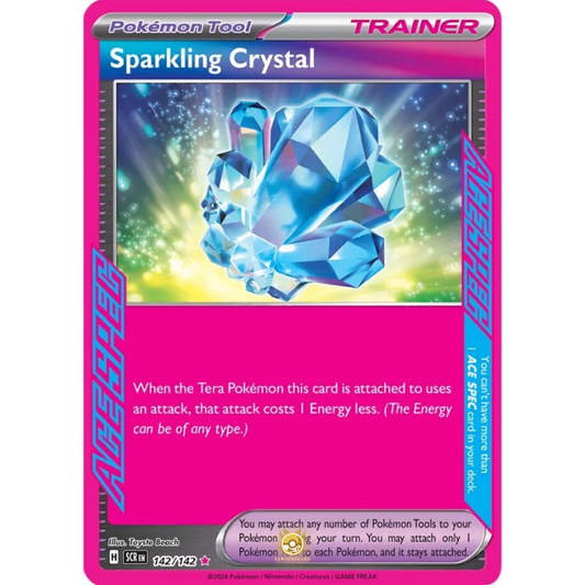 [ENG] Pokemon SV07 Stellar Crown: 142/142 Sparkling Crystal [Pokemon Tool] [AS - ACE SPEC] (Foil)