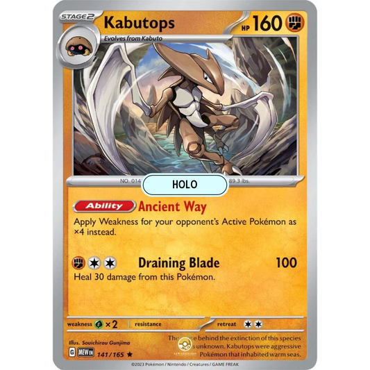 [ENG]	SV3.5	151:	141/165	Kabutops	R	(Foil)