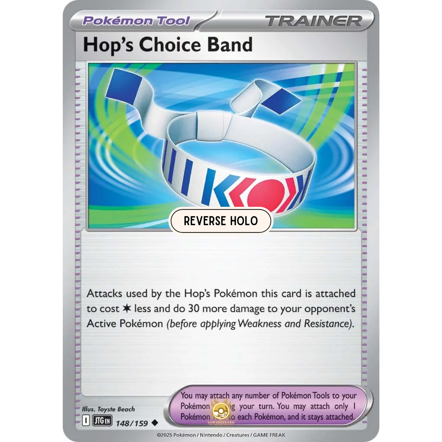 [ENG] Pokemon SV09 Journey Together: 148/159 Hop's Choice Band [Pokemon Tool] [U - Uncommon] (Reverse Holo)