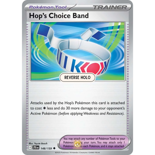 [ENG] Pokemon SV09 Journey Together: 148/159 Hop's Choice Band [Pokemon Tool] [U - Uncommon] (Reverse Holo)