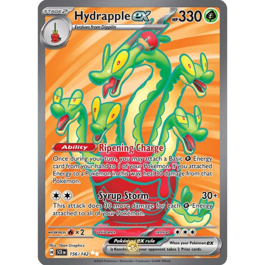 [ENG] Pokemon SV07 Stellar Crown: 156/142 Hydrapple ex [Grass] [UR - Ultra Rare] (Foil)