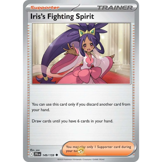 [ENG] Pokemon SV09 Journey Together: 149/159 Iris's Fighting Spirit [Support] [U - Uncommon] (Non-foil)