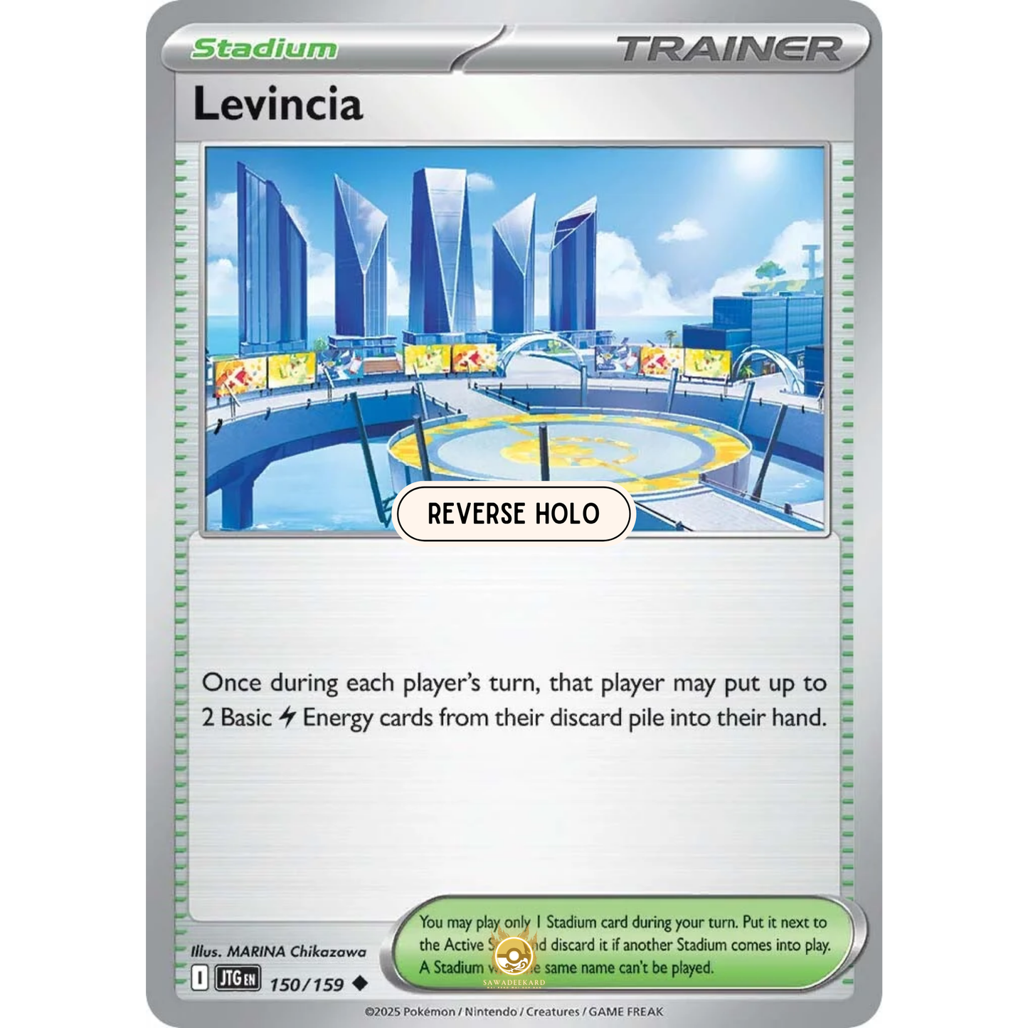 [ENG] Pokemon SV09 Journey Together: 150/159 Levincia [Stadium] [U - Uncommon] (Reverse Holo)