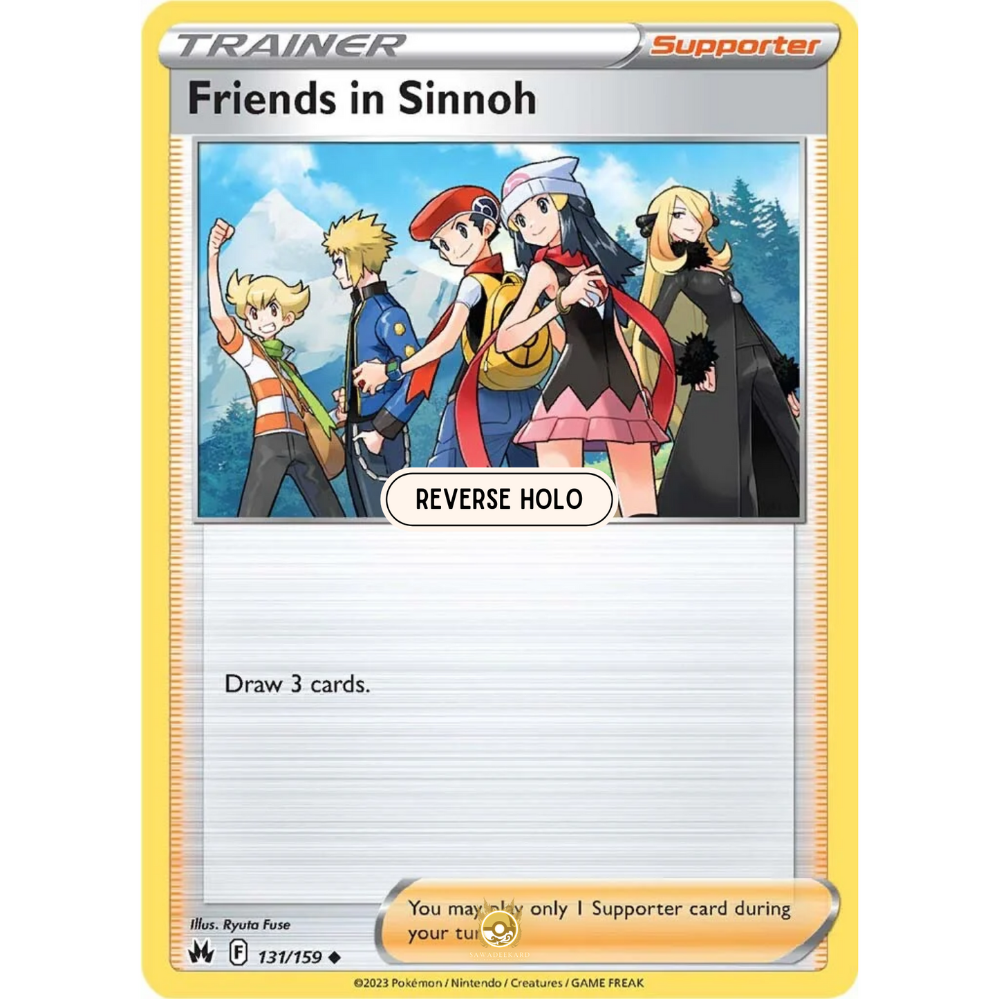 [ENG] SWSH 12.5 Crown Zenith: 131/159 Friends in Sinnoh U (Reverse Holo)