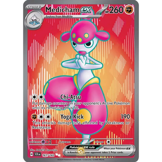 [ENG] Pokemon SV07 Stellar Crown: 161/142 Medicham ex [Fighting] [UR - Ultra Rare] (Foil)