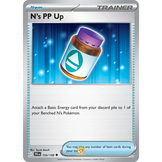 [ENG] Pokemon SV09 Journey Together: 153/159 N's PP Up [Item] [U - Uncommon] (Non-foil)