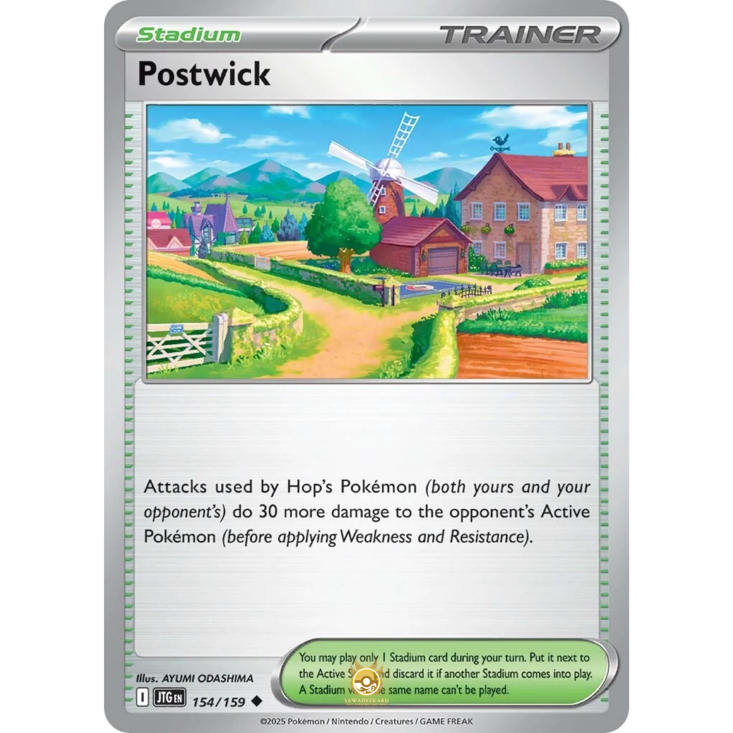 [ENG] Pokemon SV09 Journey Together: 154/159 Postwick [Stadium] [U - Uncommon] (Non-foil)