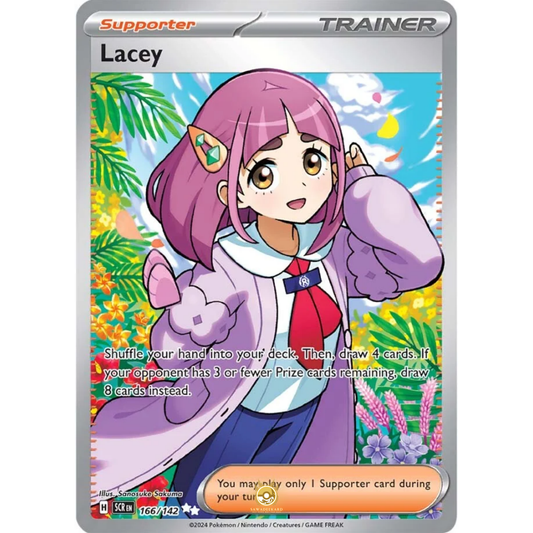 [ENG] Pokemon SV07 Stellar Crown: 166/142 Lacey [Support] [UR - Ultra Rare] (Foil)