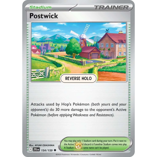 [ENG] Pokemon SV09 Journey Together: 154/159 Postwick [Stadium] [U - Uncommon] (Reverse Holo)
