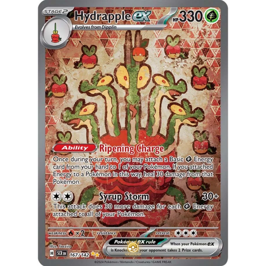 [ENG] Pokemon SV07 Stellar Crown: 167/142 Hydrapple ex [Grass] [SIR - Special Illustration Rare] (Foil)