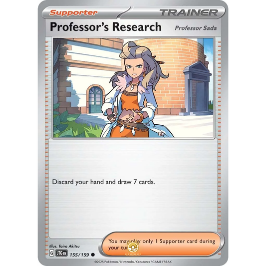 [ENG] Pokemon SV09 Journey Together: 155/159 Professor's Research [Support] [C - Common] (Non-foil)