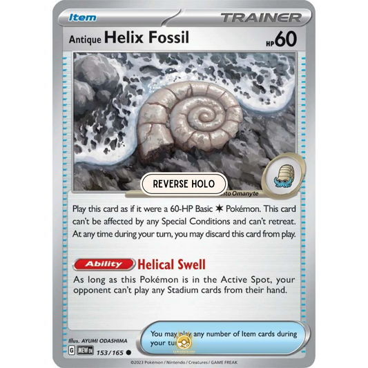 [ENG]	SV3.5	151:	153/165	Antique Helix Fossil	U	(Reverse Holo)