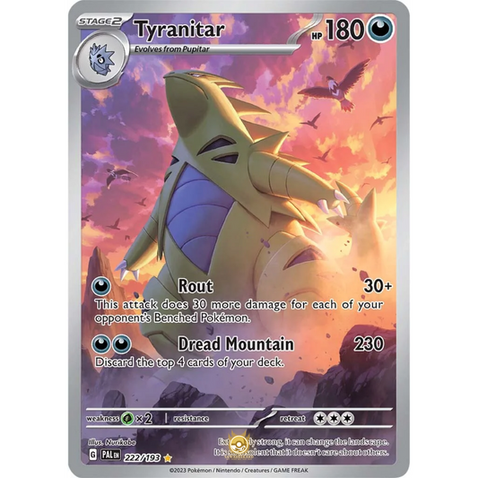 [ENG] SV02 Paldea Evolved: 222/193 Tyranitar IR (Foil)