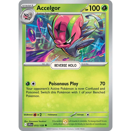 [ENG] Pokemon SV09 Journey Together: 013/159 Accelgor [Grass] [U - Uncommon] (Reverse Holo)