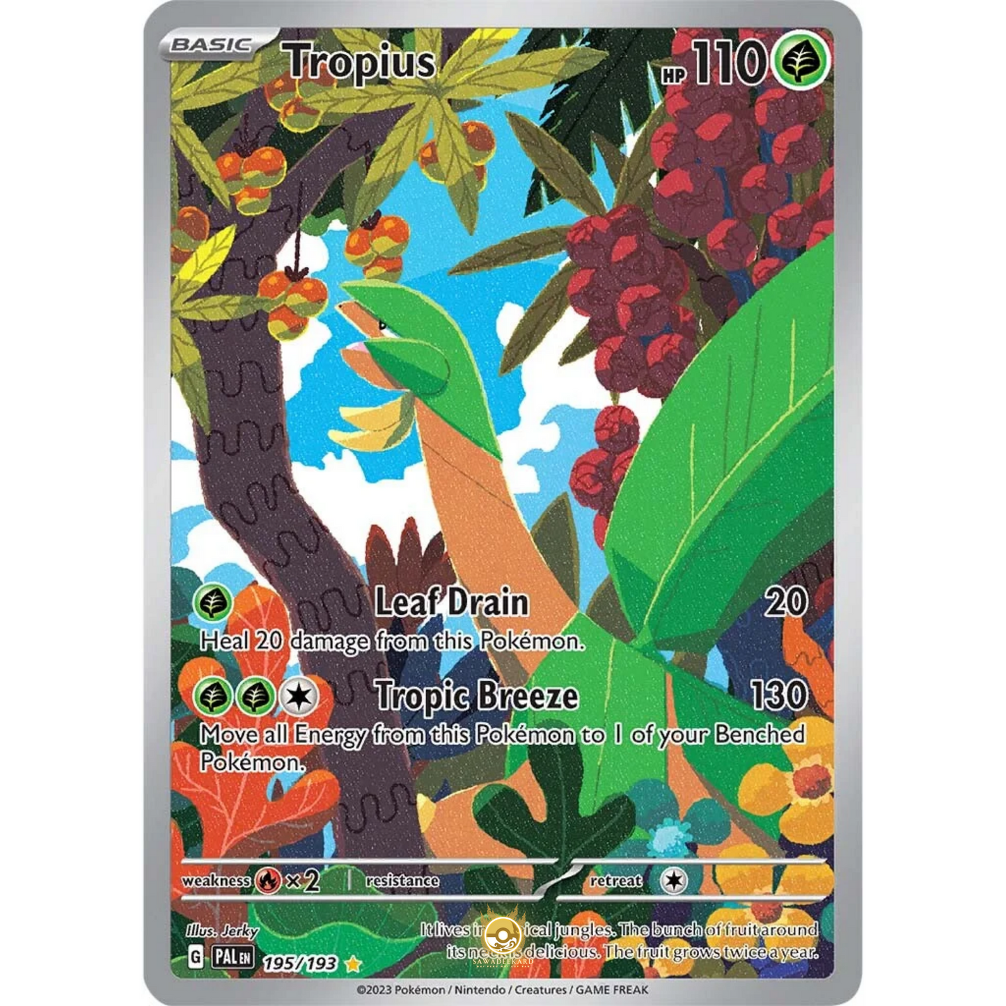 [ENG] SV02 Paldea Evolved: 195/193 Tropius IR (Foil)