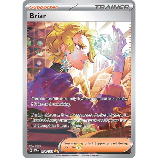 [ENG] Pokemon SV07 Stellar Crown: 171/142 Briar [Support] [SIR - Special Illustration Rare] (Foil)