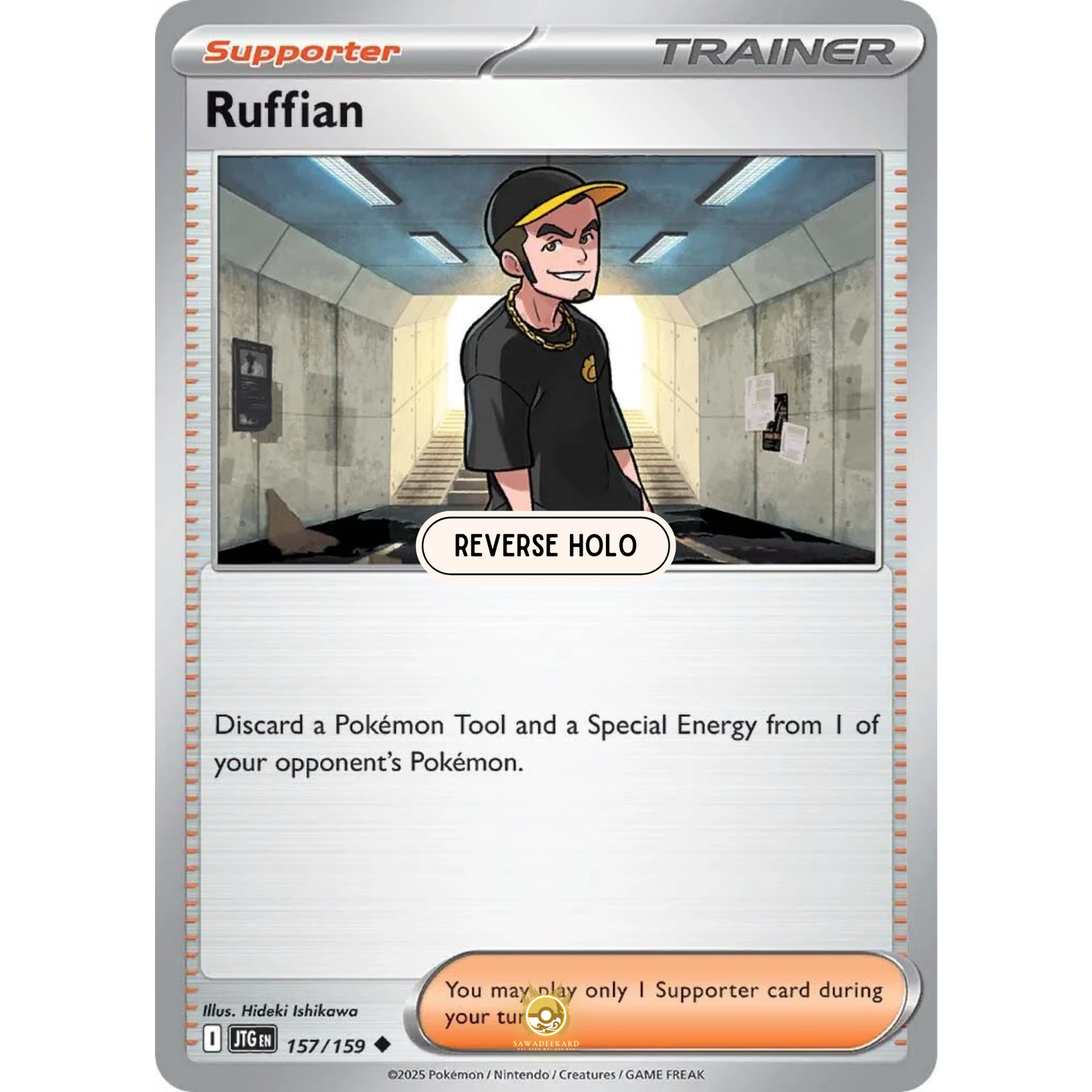 [ENG] Pokemon SV09 Journey Together: 157/159 Ruffian [Support] [U - Uncommon] (Reverse Holo)
