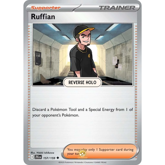 [ENG] Pokemon SV09 Journey Together: 157/159 Ruffian [Support] [U - Uncommon] (Reverse Holo)