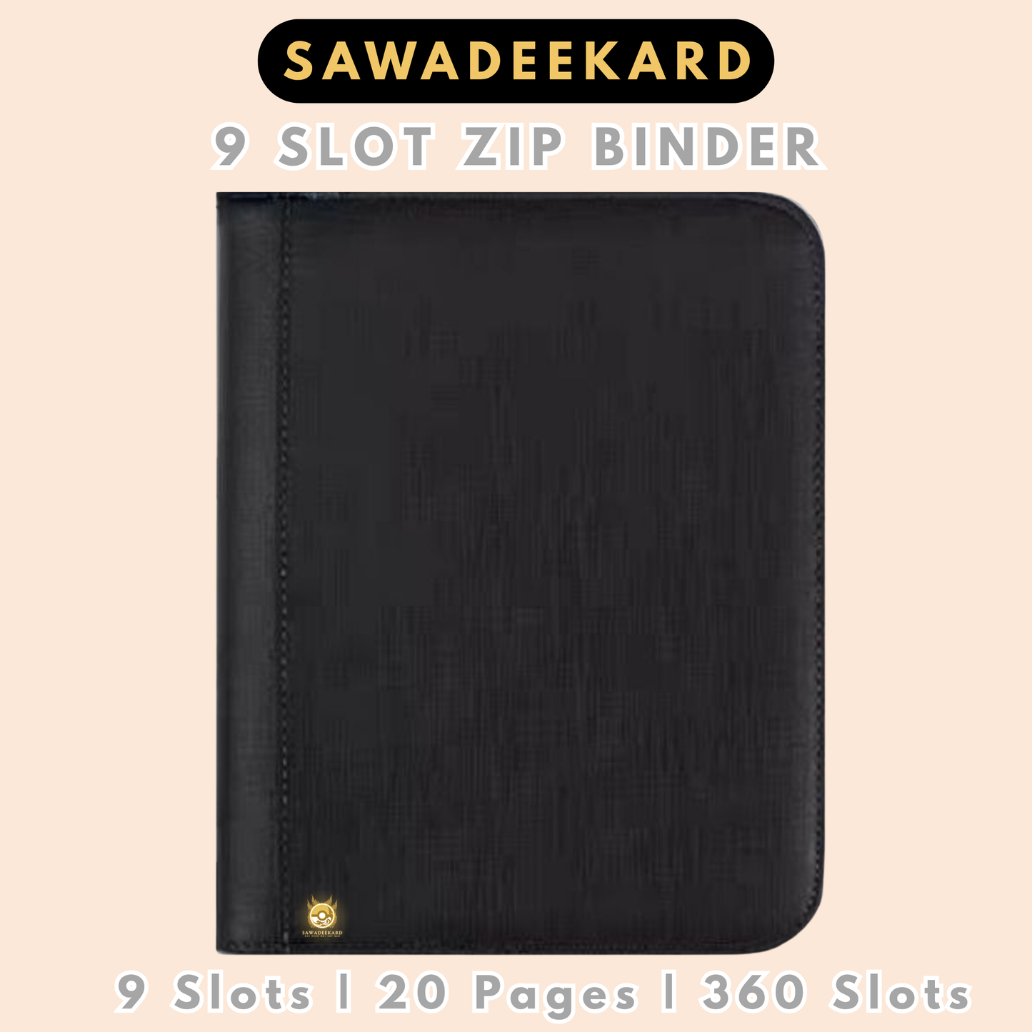 Binder with Zipper (9 Slots) - 360 Slots