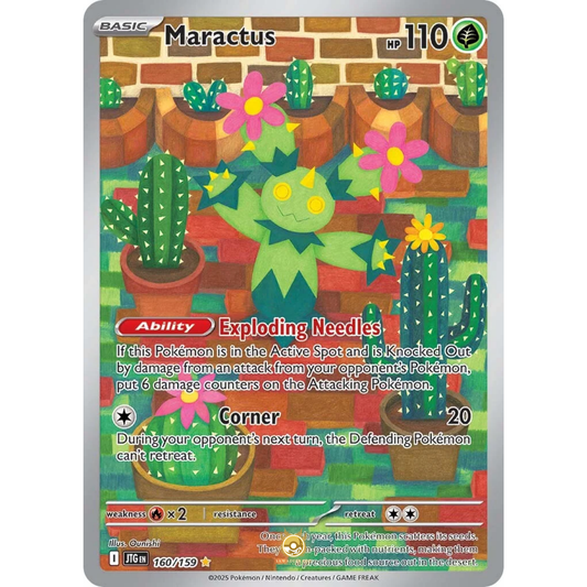 [ENG] Pokemon SV09 Journey Together: 160/159 Maractus [Grass] [IR - Illustration Rare] (Foil)