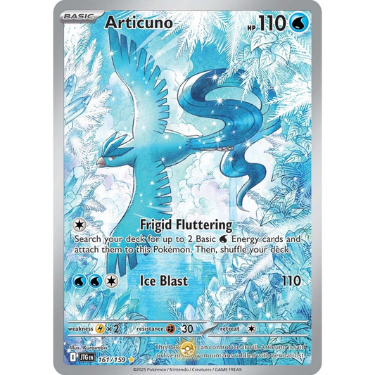 [ENG] Pokemon SV09 Journey Together: 161/159 Articuno [Water] [IR - Illustration Rare] (Foil)