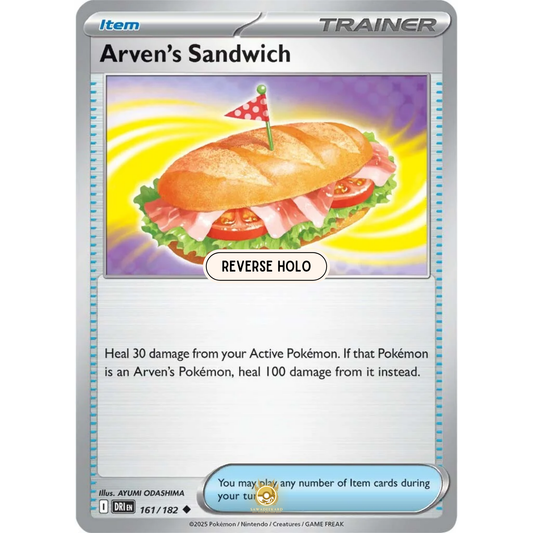 [ENG] Pokemon SV10 Destined Rivals: 161/182 Arven's Sandwich [Item] [U - Uncommon] (Reverse Holo)