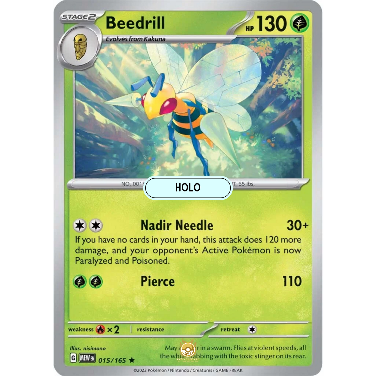 [ENG]	SV3.5	151:	015/165	Beedrill	R	(Foil)