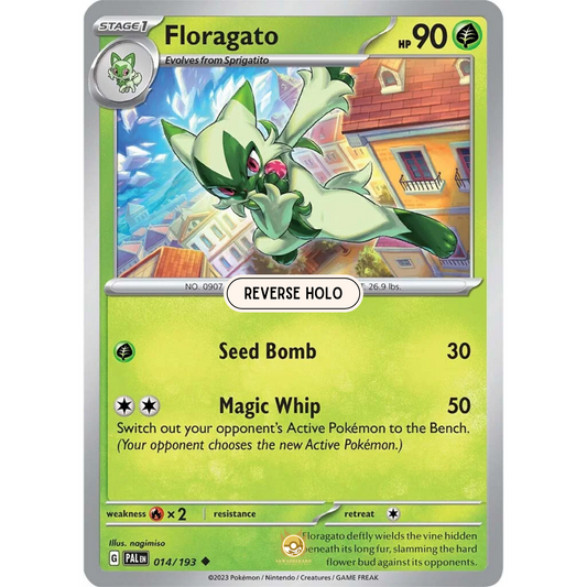 [ENG] SV02 Paldea Evolved: 014/193 Floragato U (Reverse Holo)