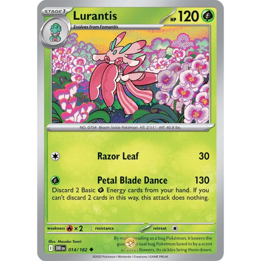 [ENG] Pokemon SV10 Destined Rivals: 014/182 Lurantis [Grass] [U - Uncommon] (Non-foil)
