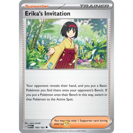 [ENG]	SV3.5	151:	160/165	Erika's Invitation	U	(Non-Foil)